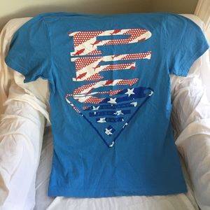 NWOT Columbia Patriotic PFG Fishing Shirt Size S/P
